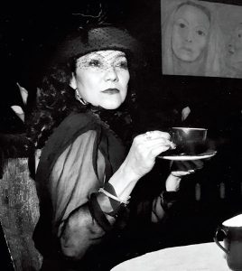 black and white photo of rosario